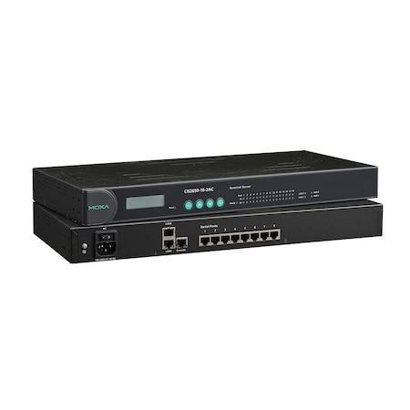 Moxa 16Prt TermnlSrvr, Dual 10/100M Eth, Rs-232/422/485, Rj-45, Cn2650-16-2Ac-T CN2650-16-2AC-T